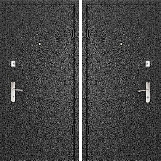 Огнеупорная дверь квартирная черная с порошковым напылением